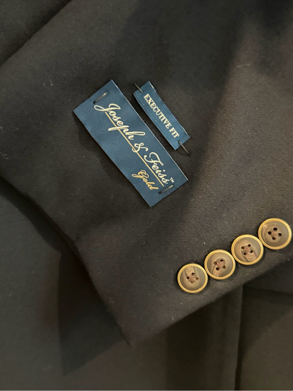 Navy Men's Two-Button Blazer - Picture 2 of 3